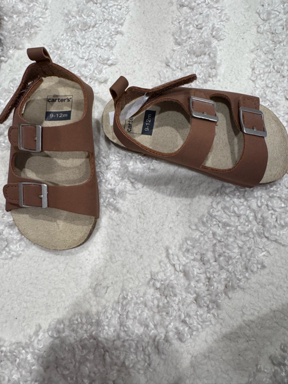 Carter's Brown Toddler Double-Buckle Sandals